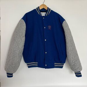 VINTAGE 1980s SPALDING VARSITY TENNIS BOMBER JACKET LARGE